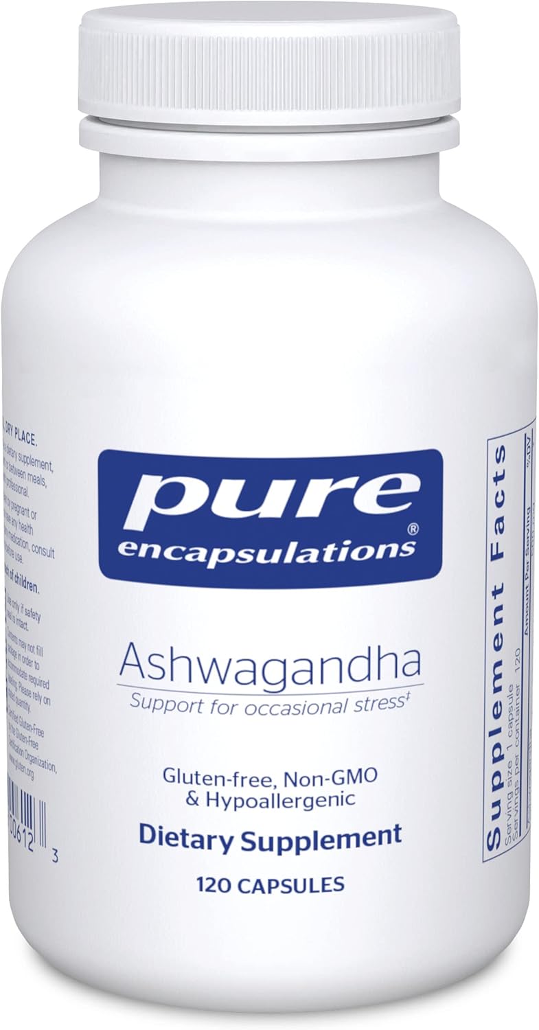 アメリカ医師の推薦 Pure Encapsulations Ashwagandha ヴィーガン（120カプセル）