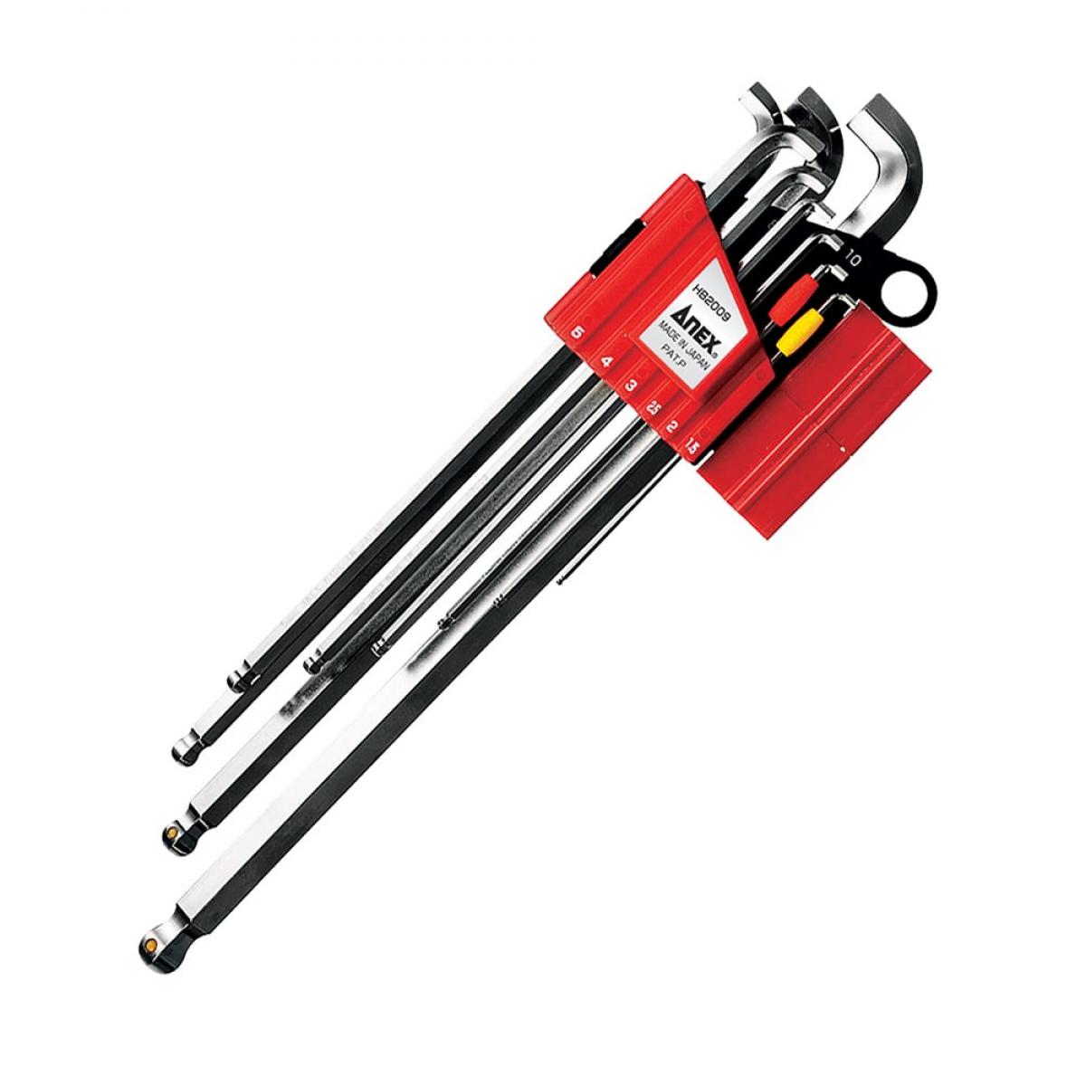 アネックス(ANEX) スリムボールポイントレンチ　9本組　マグキャッチ付 4,174円