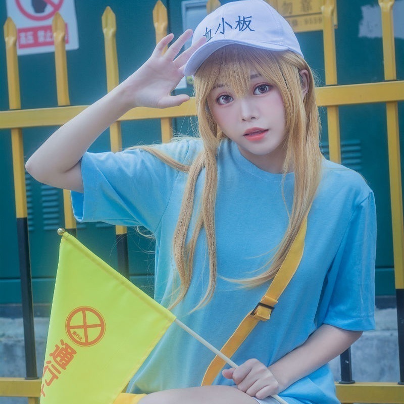 仕事細胞血小板コスプレ服帽子半ズボン道具靴旗アニメダンス