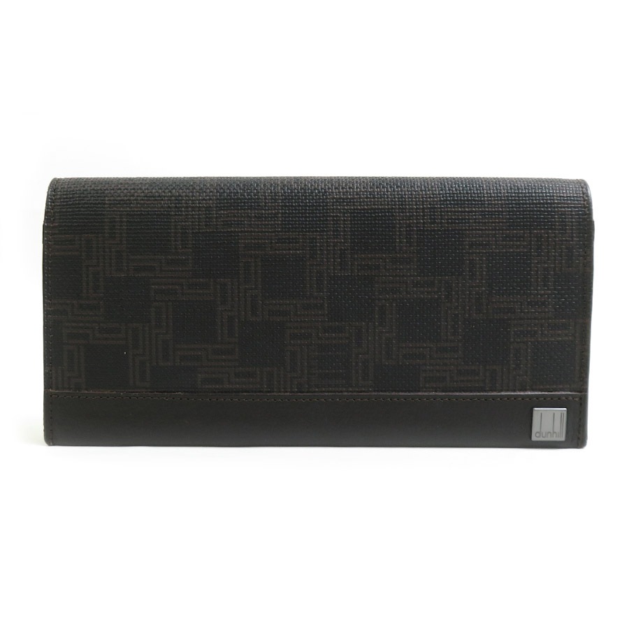 ダンヒル Dunhill 二つ折り長財布 レザー ブラウン メンズ 56210a