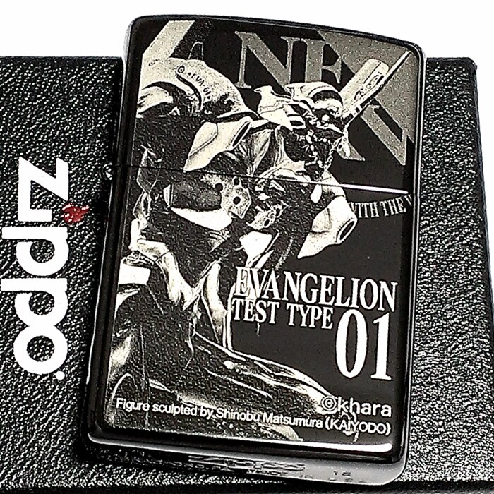 ZIPPO エヴァンゲリオン 初号機 暴走ジッポ ライター 限定 シリアル入り ブラックチタンコート かっこいい 黒 レーザー彫刻 アニメ メンズ レディース ギフト プレゼント