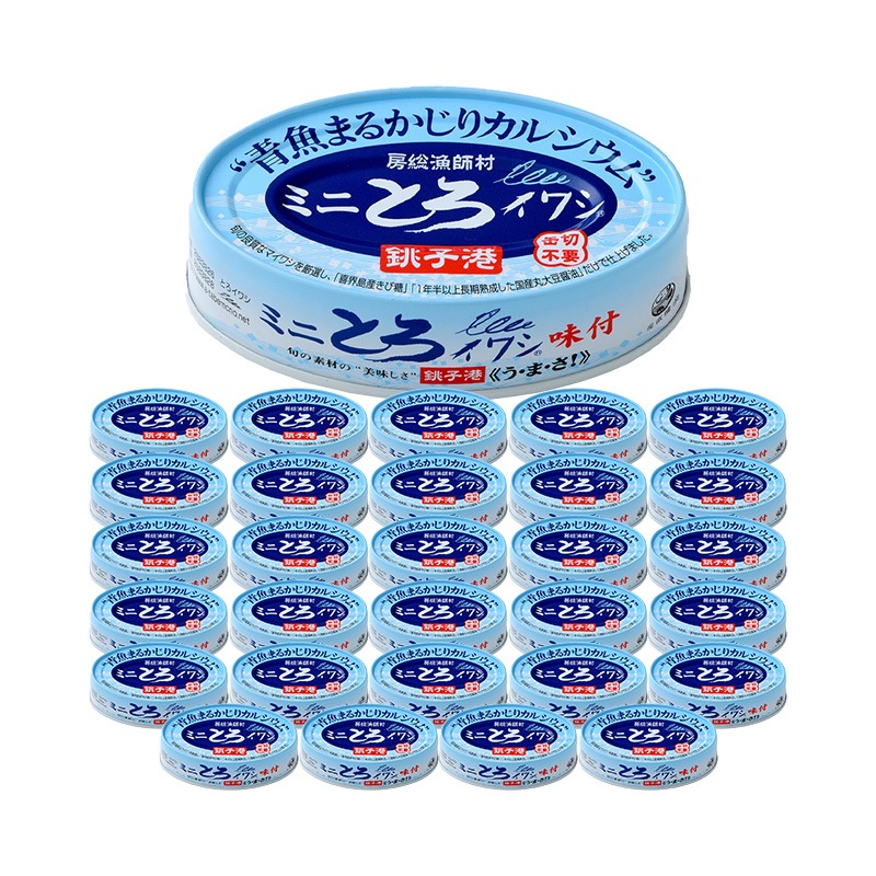 ミニとろイワシ 味付 100g 30個セット 千葉産直 缶切り不要 醤油煮 銚子港 房総漁師村