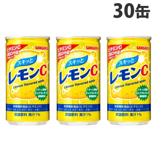 Qoo10] サンガリア スキッとレモンC 190g 30缶