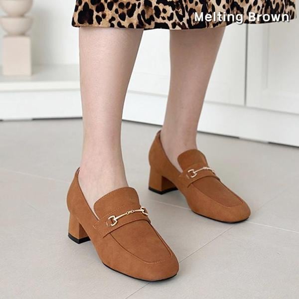 女性用パンプス牛革ローファー靴 MT53