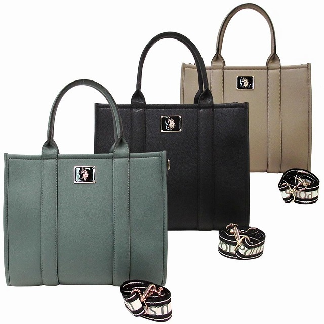 U.S. POLO ASSN. ユーエスポロアッスン バッグ USPA ボックストート クロスボディ ショルダーバッグ 2way 27A279AA