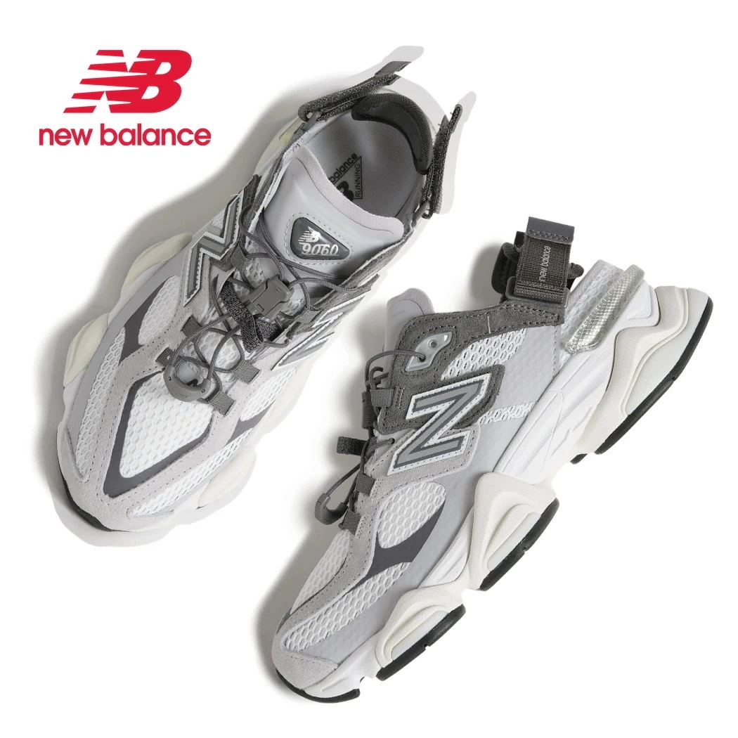NEW BALANCE ニューバランス 9060 サマー サンダル スニーカー U90603FA GRAY ( グレー 灰色 メッシュ スエード ドローコード メンズ レディース ミュール 2002