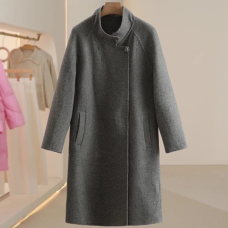 レディース コート アウター 上着 長袖 ハイネック ポケット ボタン 大人可愛い きれいめ シンプル 上品 おしゃれ かっこいい こなれ感 ガーリー 抜け感 都会的 学生風 ベーシック アクティブ