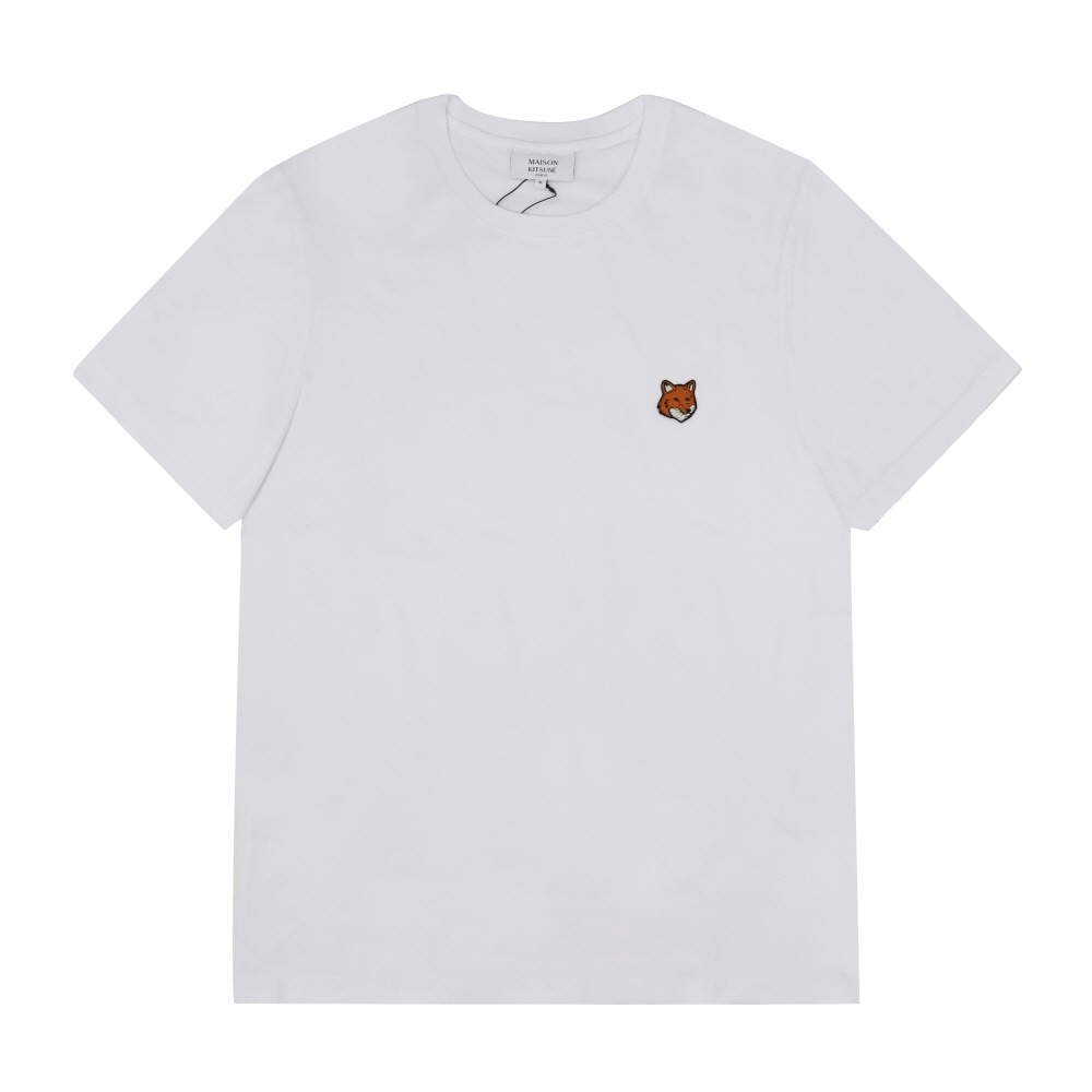 メゾンキツネ メンズ 半袖Tシャツ フォックスヘッドパッチ PM00107KJ7026