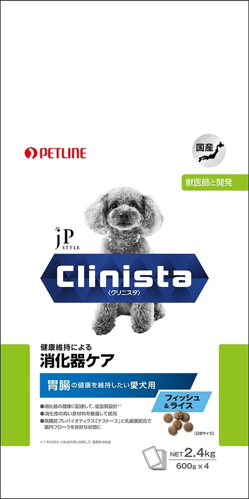 直営店に限定 (まとめ買い)ペットライン 4 犬用フード 2.4kg フィッシュ&ライス 胃腸の健康を維持したい愛犬用 消化器ケア Clinista ジェーピースタイル ドッグフード 直営店に限定 (まとめ買い)ペットライン 4 犬用フード 2.4kg フィッシュ&ライス 胃腸の健康を維持したい愛犬用 消化器ケア Clinista ジェーピースタイル ドッグフード