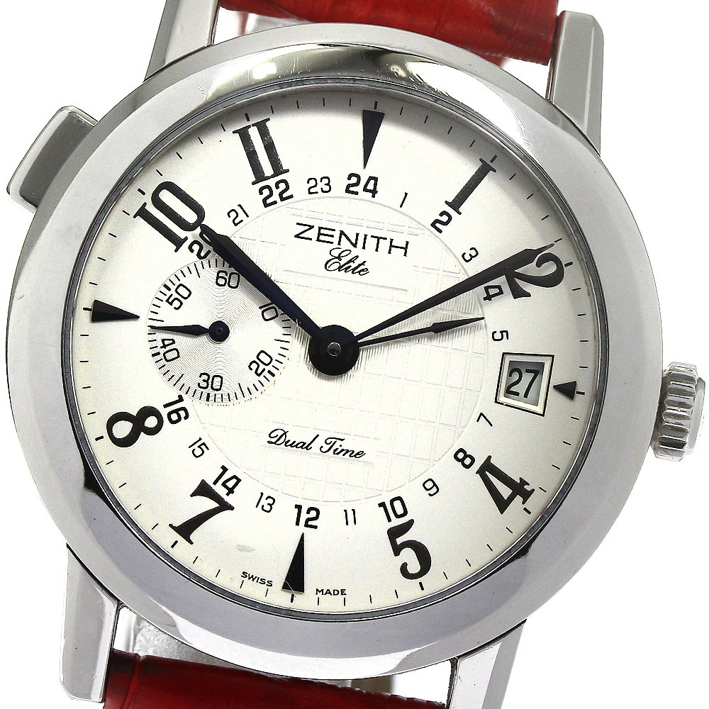 ゼニス ZENITH 01/02.0451.682 ポートロワイヤル エリート デュアルタイム GMT 自動巻き メンズ _797321【中古】