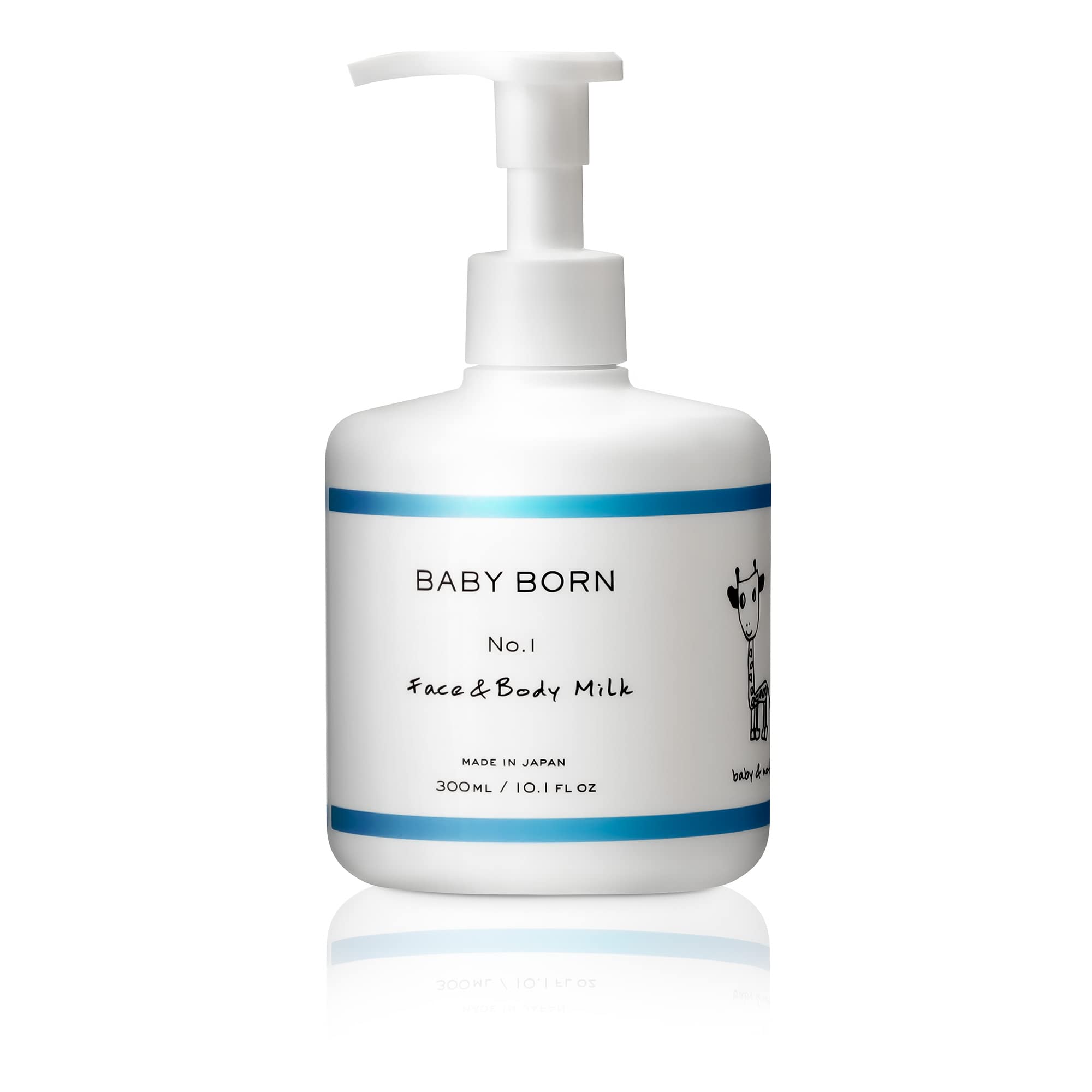 BABY BORN ベビーボーン Face & Body Milk ベビーローション 乳液 無添加 300ml 赤ちゃん 子供 東原亜希 (ラベンダー)