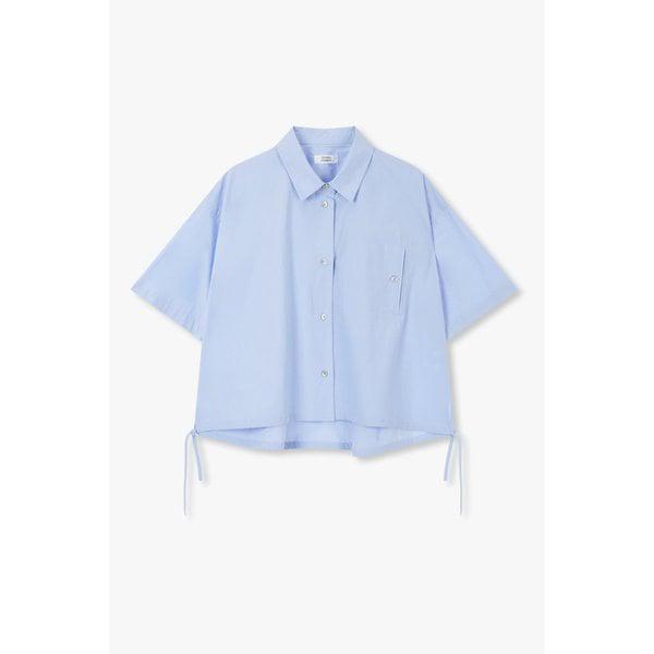 裾ストリング丈アンバランスシャツ 9105221179053