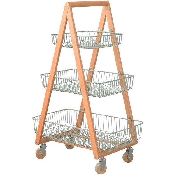 PW-54GR グリーン [バスケットワゴン] メーカー直送