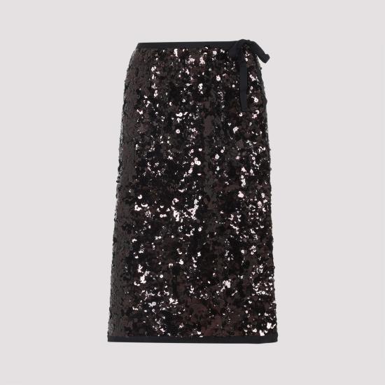 PRADA Women Mid Skirts P120ZRSOOO 176A F0051 PRUGNA