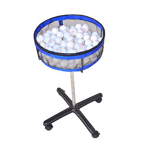 卓球用 ボールかご キャスター ストッパー付き 容量 約250個 高さ調整 軽量 安定 ボールケース ボールカート ボール収納カゴ 卓球 ボール 収納 練習用