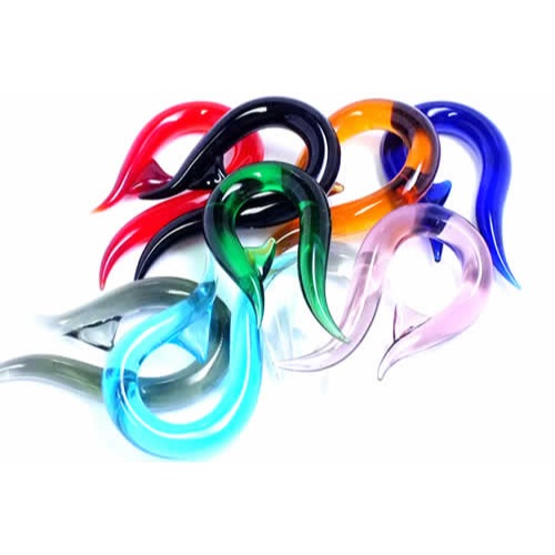 ゴリラグラス社製 ボディピアス 2G トライバルフック 2ゲージ Hooks 金属アレルギー対応