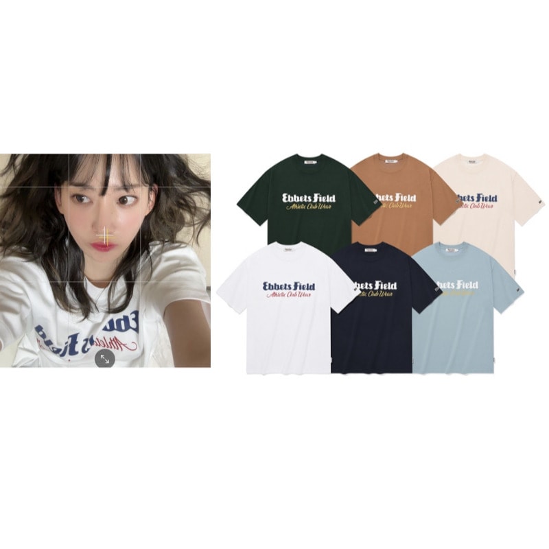 【Le sserafim サクラ着用】COOL COTTON Basic ロゴ半袖Tシャツ
