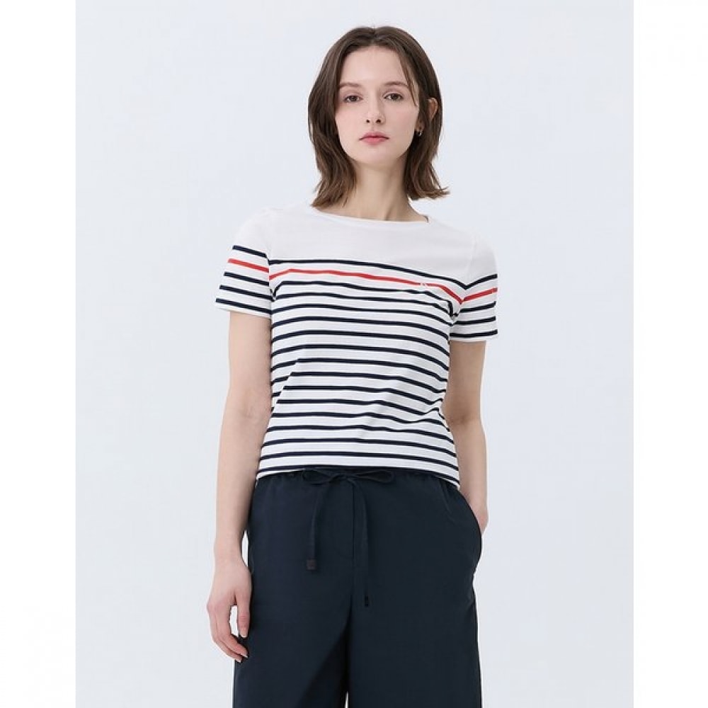 [24SS] [ベスト] [100% コットン] [クラシックセラー] ホワイトストライプ WSTS4B421WT