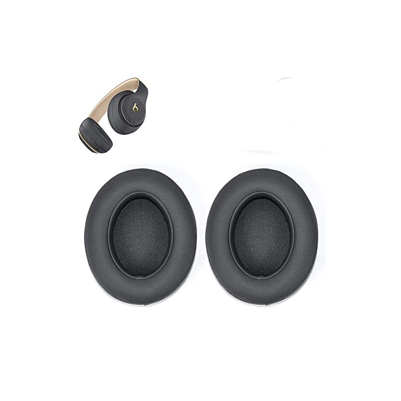 Replacement Earpadsメモリ泡耳パッドクッションキットfor Studio 3 & Studio 2.0有線/ワイヤレスBluetoothヘッドセットover-earヘッドフォン グレ