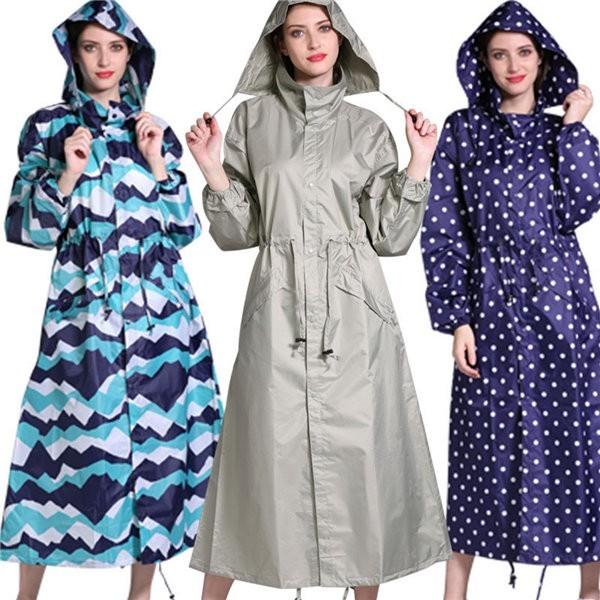新製品の販促 出荷が迅速 レインコート レディース レインウェア ロング丈 マキシ丈 収納ポーチ おしゃれ 軽量 防水 雨具 通学 アウトドア 通勤 注文すると211個のQポイントがプレゼントされます