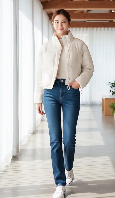 ジップアップダックダウンパディング