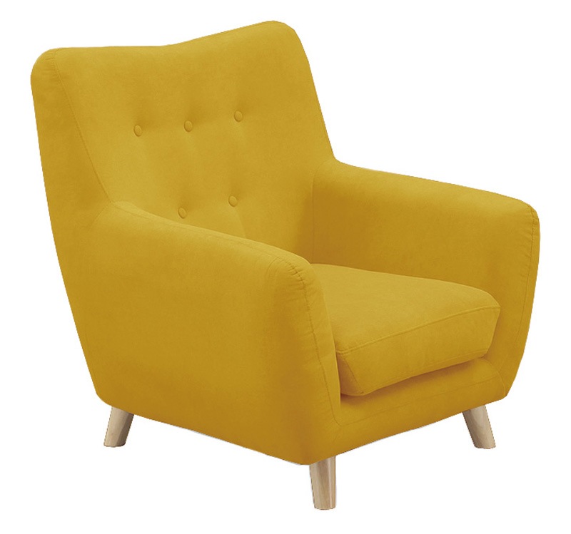 1P肘付きソファ　ファブリック　5色展開 29,575円