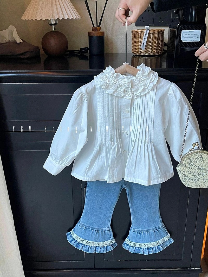 子供服 女の子 セットアップ 春秋 韓国子供服 シャツジーパンセット 長袖 カーディガン カットソー ズボントップス ボトムス こども服 ジュニア おしゃれ 可愛い上品 新品110cm 120cm 6,082円