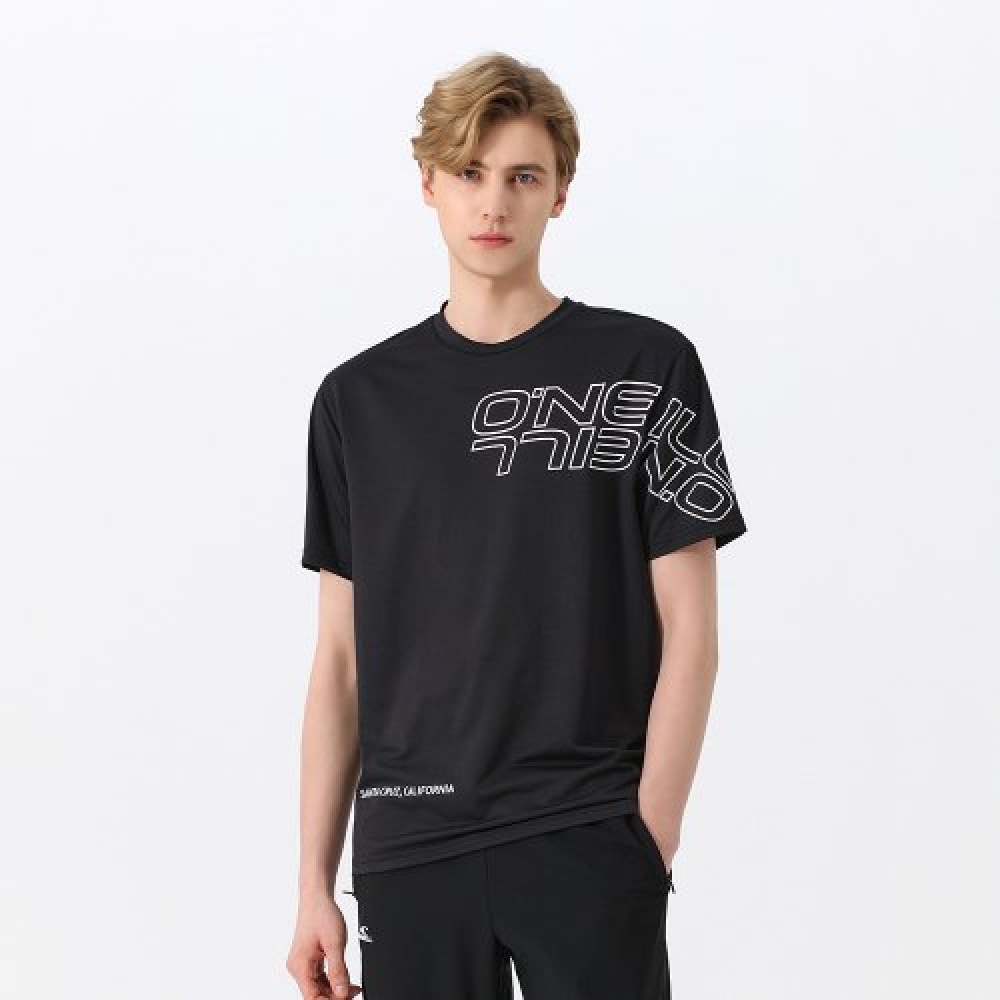 オニールメンズワッフルビッグレターショートスリーブ T シャツ OMTRM2255-199