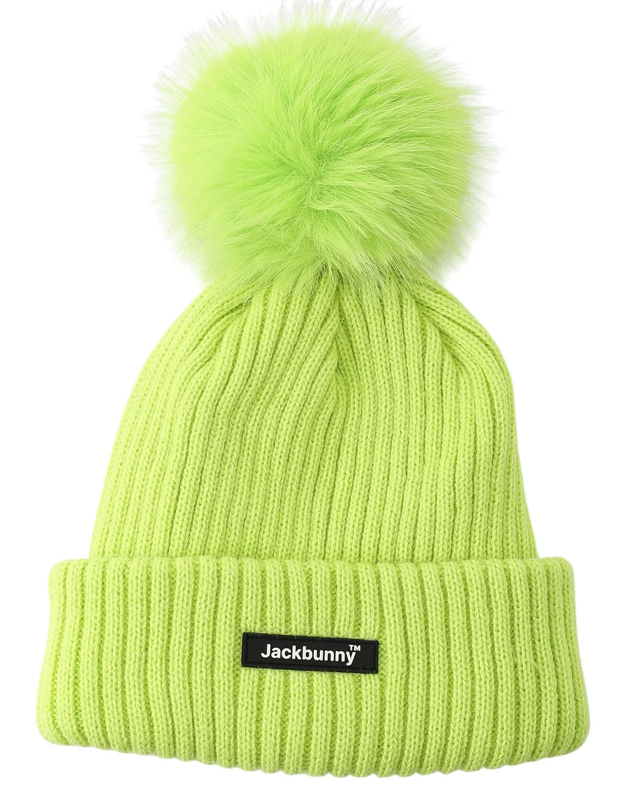 [ジャックバニー] ユニセックス ニットキャップ(ポンポン付き・ファー素材) / ゴルフ 帽子 / 262-5287104ユニセックス大人