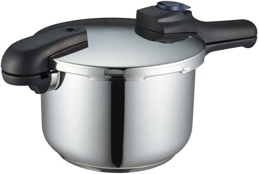 パール金属 圧力鍋 5.5L IH対応 3層底 切り替え式 レシピ付 クイックエコ H-5042 ステンレス鋼 フラストレーション・フリー・パッケージ 発送 7,066円