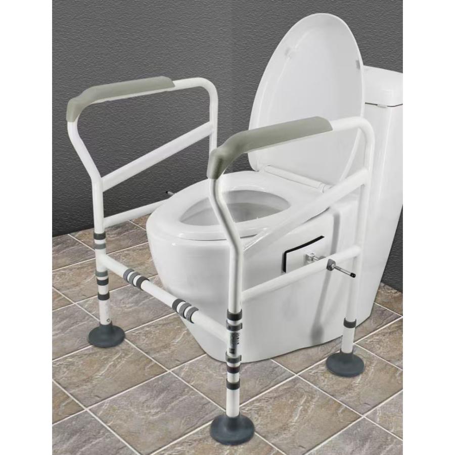 【即納】トイレ 手すり 置き型 工事不要 後付け 介護 手摺 立ち上がり補助 介護用 高さ調整 手すり キャンプ 防災 折りたたみ 立ち上がり補助 補助器