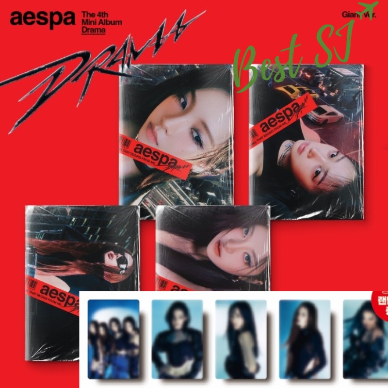 [特典 EVENT]aespa DRAMA The 4th Mini Album[GIANT]1セット(4枚)