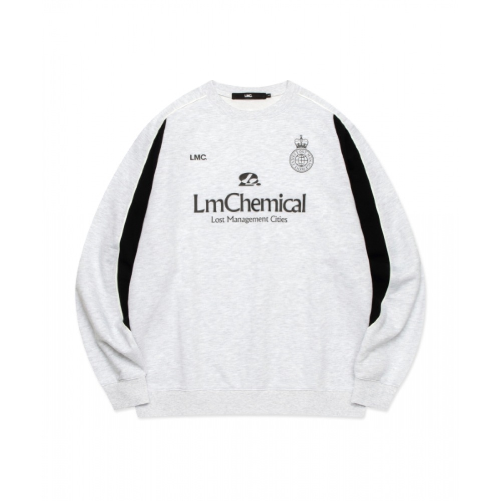 LMC ケミカルサッカースウェットシャツライトヘザーグレー