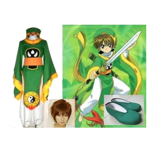 コスプレ衣装+ウイッグ+靴 カードキャプターさくら 李 小狼 (リシャオラン)