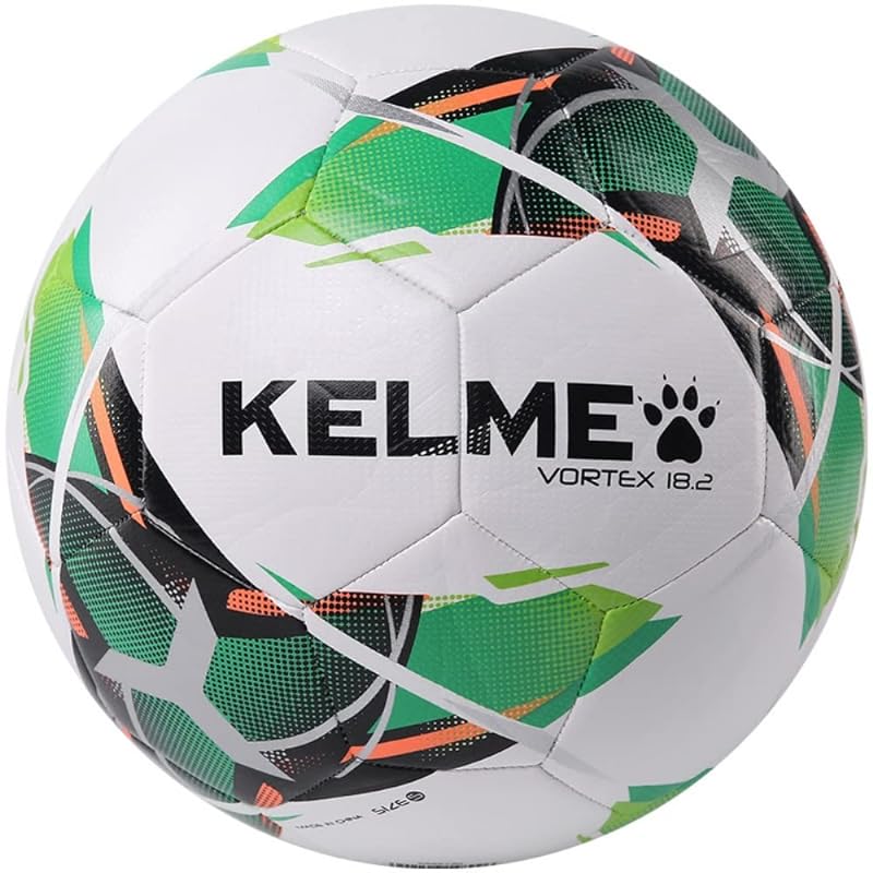 サッカーボールサイズ4/5練習用サッカーボールチームサッカー男の子と女の子のための屋内および屋外トレーニングポンプと針で膨らませたネオングリーン5