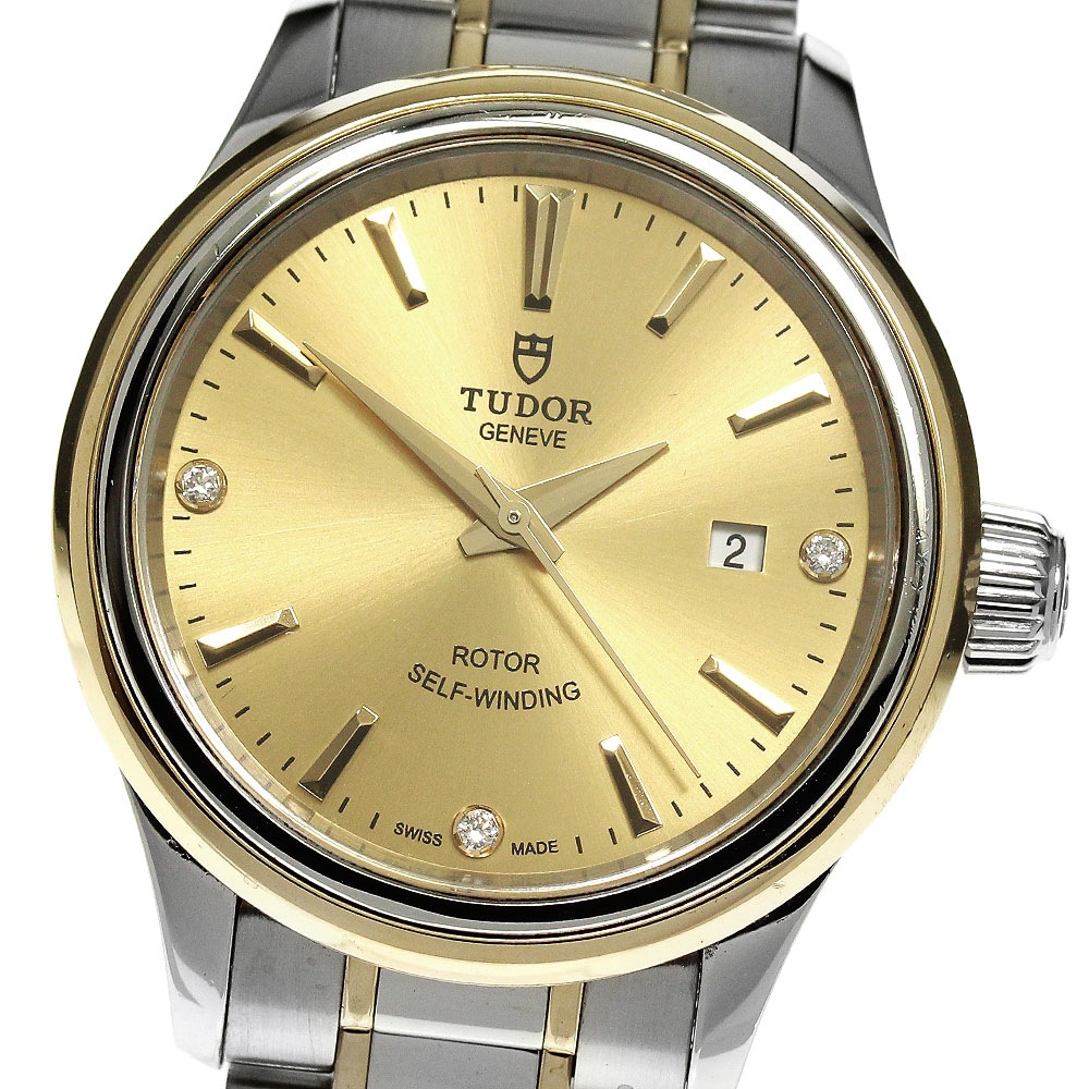 チュードル TUDOR 12103 スタイル cal.2671 3Pダイヤ 自動巻き レディース _826139【中古】