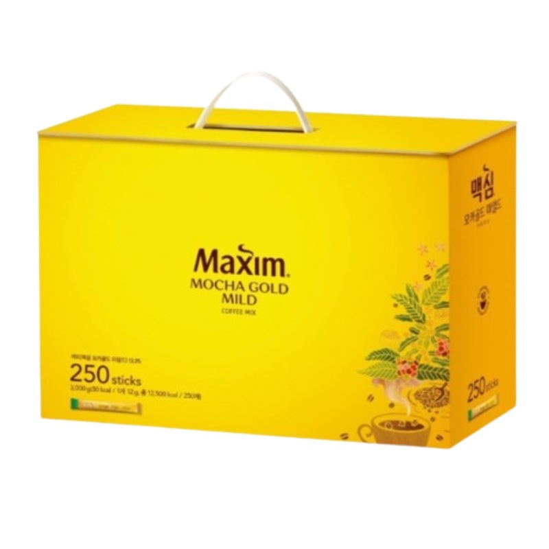 モカゴールド マイルド コーヒーミックス 12g x 250本入 韓国インスタントコーヒー スティックタイプ 大容量 お徳用 マイルドな味わい おうちカフェ 業務用 韓国人気商品