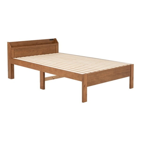 MB-5164SD-LBR3102 ライトブラウン [マットレス(ポケットコイル)付セミダブルベッド] メーカー直送