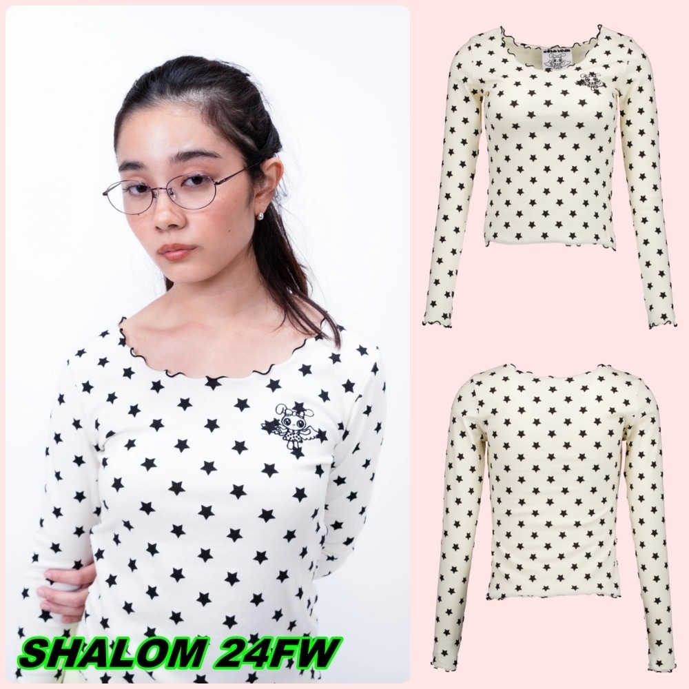 【SHALOM】24FW MOLA STAR LONG SLEEVES