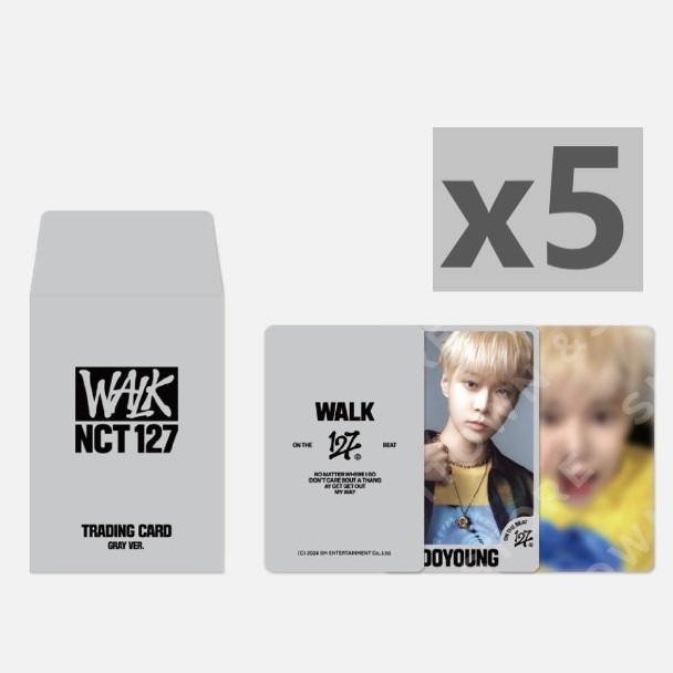 NCT 127 WALK : ON THE BEAT - RANDOM TRADING CARD SET_B VER. 5個