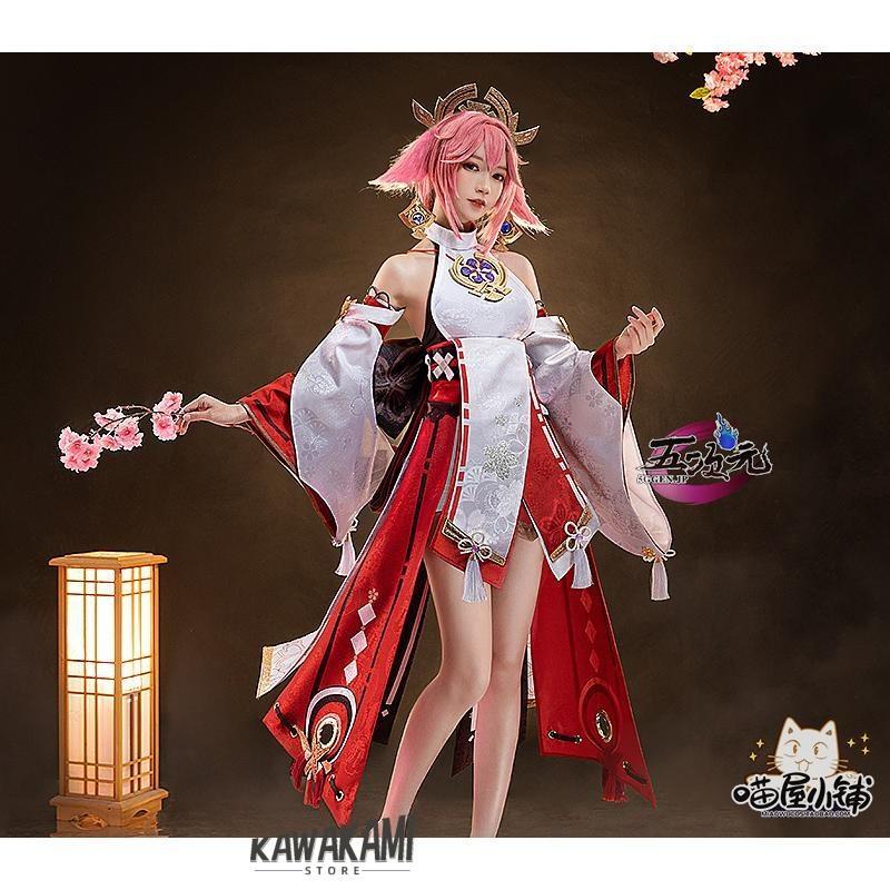 Catwushop　原神　コスプレ　八重神子　やえみこ　衣装　ウィッグ　靴　武器　追加可