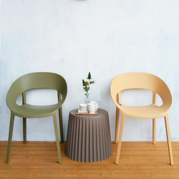 ダイニングチェア 椅子 2脚セット おしゃれ スタッキング グリーンティチェア いす イス 座面高さ50cm