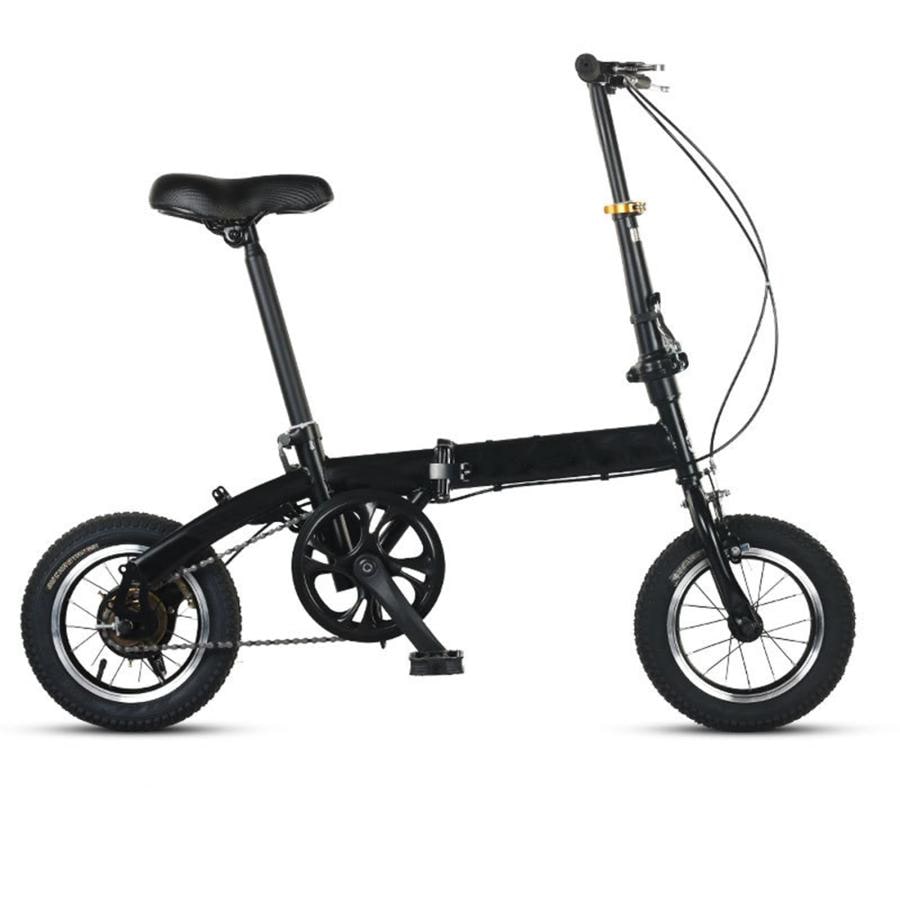 折りたたみ自転車軽量折りたたみ都市通勤者向け炭素鋼自転車リクライニングシート高さ調節サポート200 KGアウトドア通勤マウンテンバイク