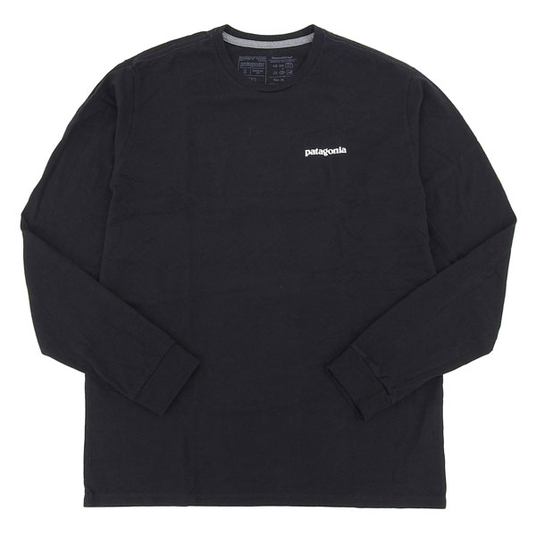 パタゴニア ロングTシャツ ロンT ロングスリーブ 長袖 メンズ P-6 ロゴ レスポンシビリティー ブラック M S L/S P-6 LOGO RESPONSIBILI-TEE PATAT-LTL3