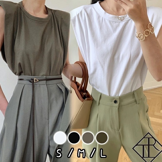 ２点で13o円OFF！【即納】カットソー レディース Tシャツ ノースリーブ ロンT トップス シンプル 大きいサイズ 春 夏 秋 薄手 綿100％ オフィスカジュアル きれいめ 袖コンシャス ふんわ