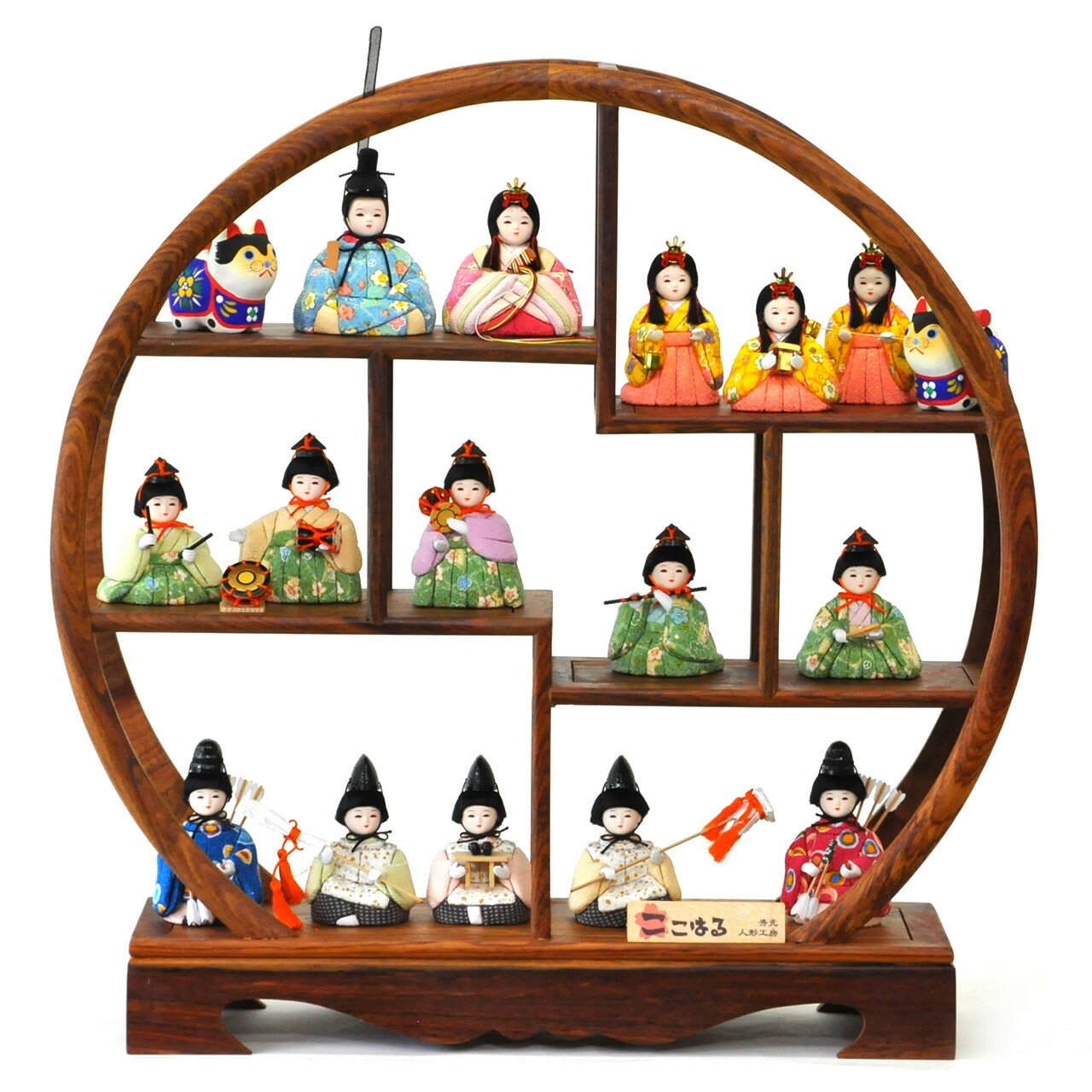 雛人形 ひな人形 お雛様 おひなさま かわいい 手作り 2025年 新作 秀光 限定品 送料無料 コンパクト ミニ 初節句 ひな祭り 木目込 十五人 15人 男雛 女雛 買得 お得 人気 ランキング