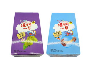 韓国お菓子 ニューストレッチチュー 25個入 1通 ブドウ味/ヨーグルト味 マイチュピチュちゃん 甘酸っぱい