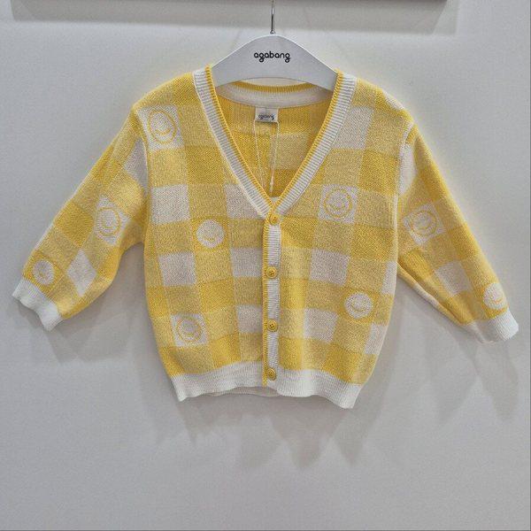 スマイルチェックニットカーディガン 01T131411_CJ 6,623円