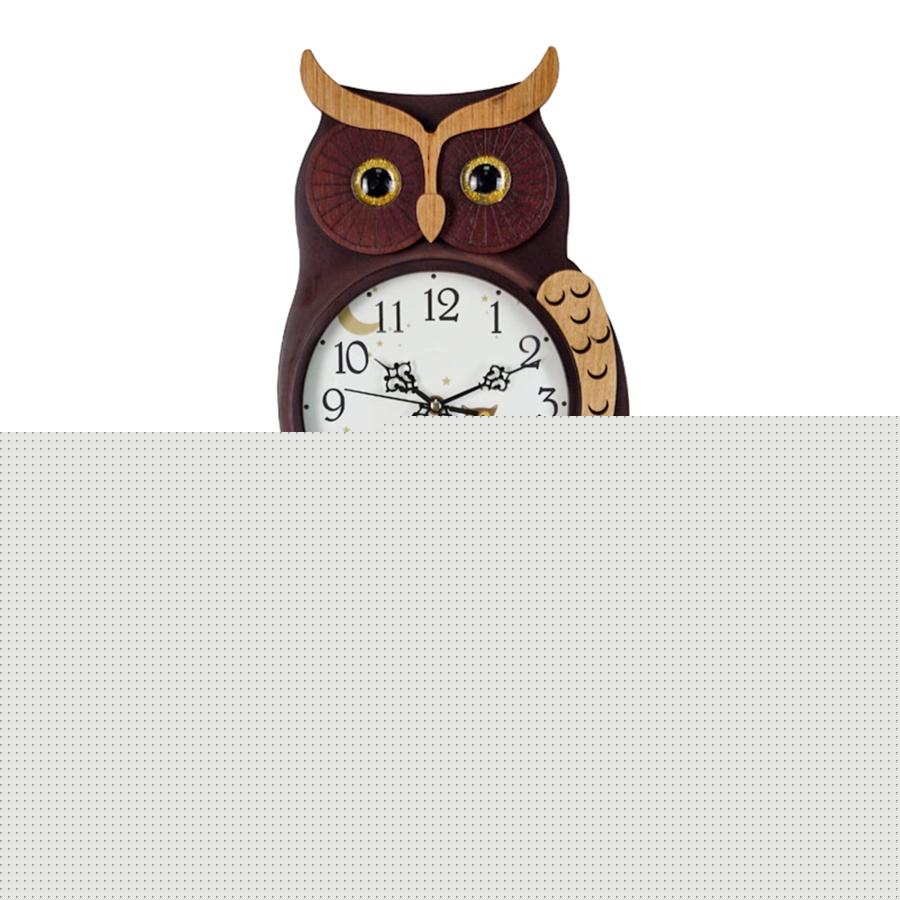 振り子時計 フクロウ 壁掛け時計 木製 ふくろう 可愛い 掛け時計 静音 電池式 モダン おしゃれ 振り子壁時計 子供部屋用 リビングルーム オフィス キッチンの家