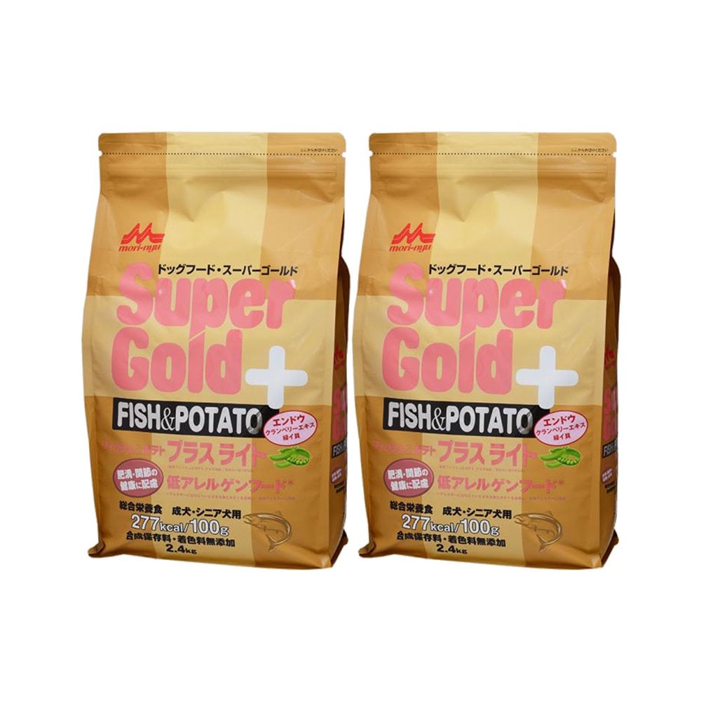 ドッグフード　森乳　スーパーゴールド　フィッシュ＆ポテト　プラス　ライト　２．４ｋｇX２袋　ＣＲＣ45―05―42―20―20